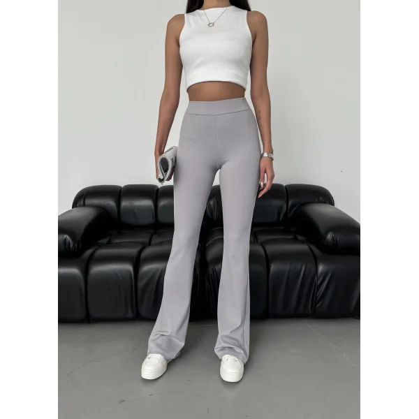 BRİSA AÇIK GRİ FİTİLLİ İSPANYOL PAÇA TAYT