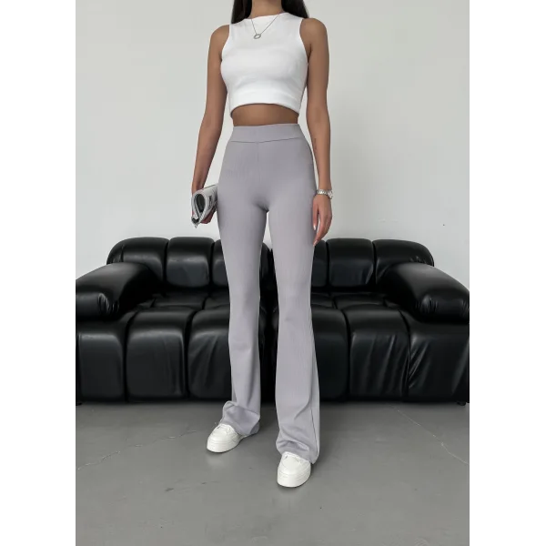 BRİSA AÇIK GRİ FİTİLLİ İSPANYOL PAÇA TAYT