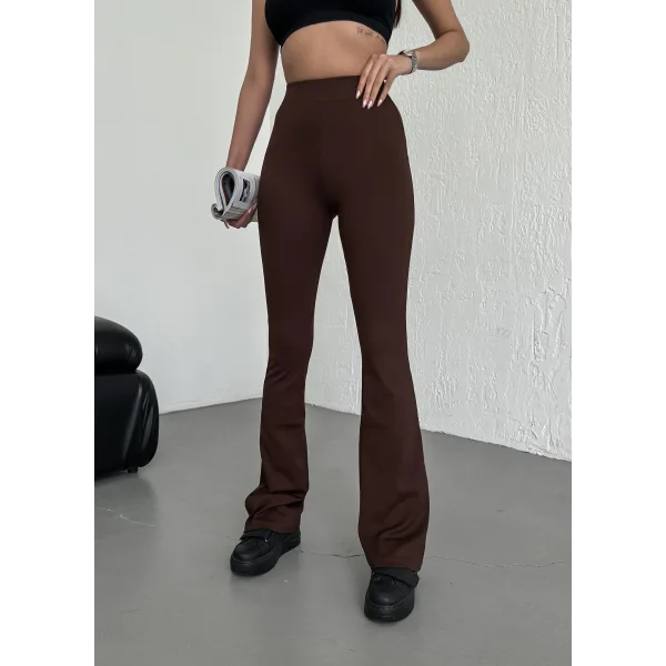 BRİSA KAHVERENGİ FİTİLLİ İSPANYOL PAÇA TAYT