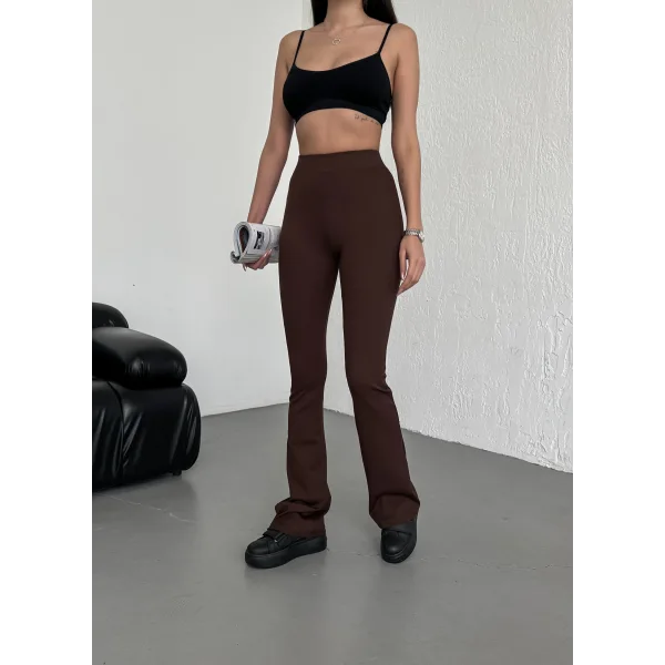 BRİSA KAHVERENGİ FİTİLLİ İSPANYOL PAÇA TAYT