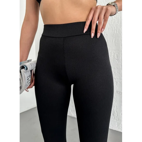 BRİSA SİYAH FİTİLLİ İSPANYOL PAÇA TAYT