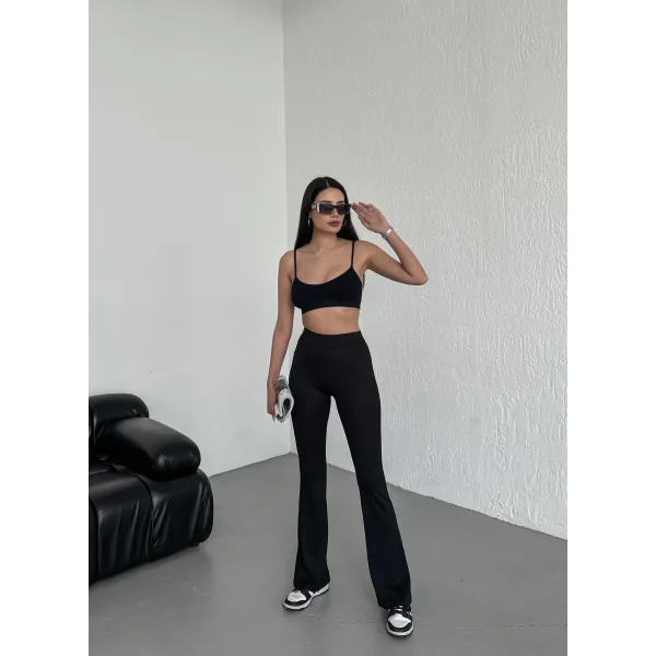 BRİSA SİYAH FİTİLLİ İSPANYOL PAÇA TAYT