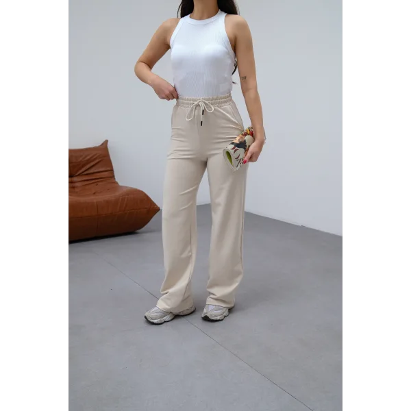 CORALİS BEJ 2 İPLİK BASIC EŞOFMAN ALTI