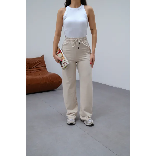 CORALİS BEJ 2 İPLİK BASIC EŞOFMAN ALTI