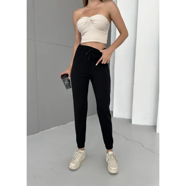 CORE SİYAH 2 İPLİK JOGGER EŞOFMAN ALTI