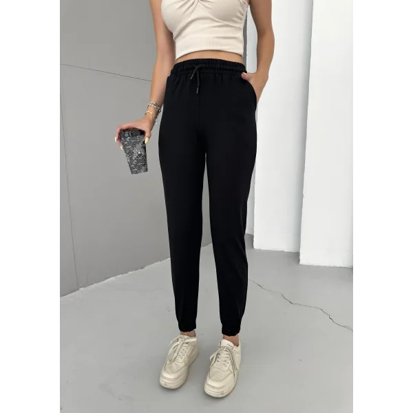 CORE SİYAH 2 İPLİK JOGGER EŞOFMAN ALTI