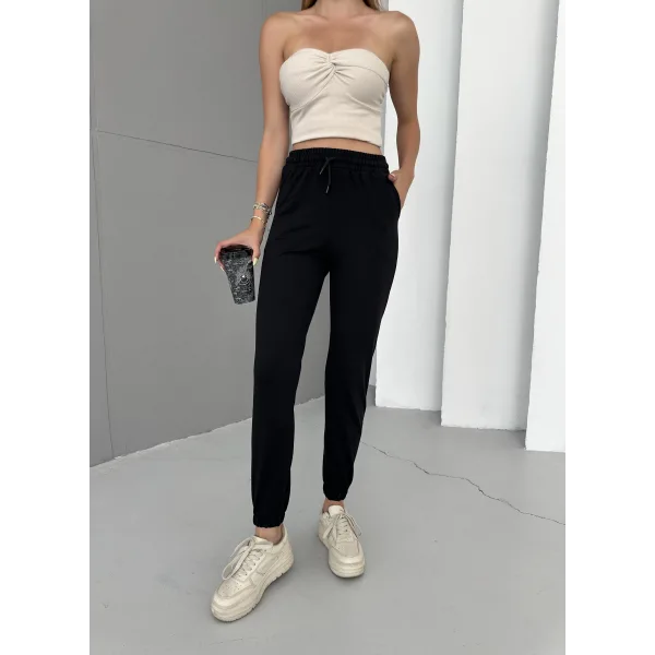 CORE SİYAH 2 İPLİK JOGGER EŞOFMAN ALTI