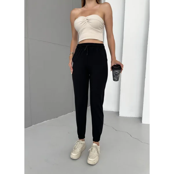 CORE SİYAH 2 İPLİK JOGGER EŞOFMAN ALTI