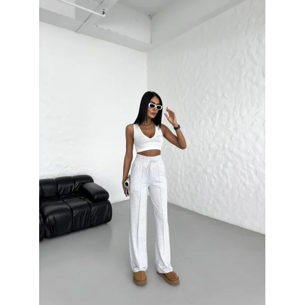 GEMA KARMELANJ GENİŞ KEMER 2 İPLİK ÇIMALI EŞOFMAN ALTI