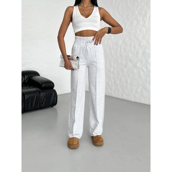 GEMA KARMELANJ GENİŞ KEMER 2 İPLİK ÇIMALI EŞOFMAN ALTI