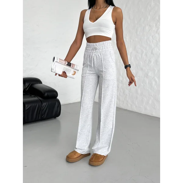 GEMA KARMELANJ GENİŞ KEMER 2 İPLİK ÇIMALI EŞOFMAN ALTI