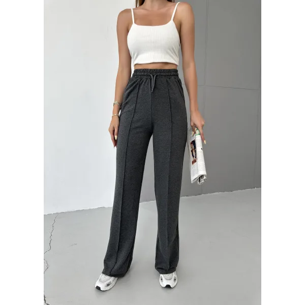 LUMİ ANTRASİT 2 İPLİK ÇIMALI EŞOFMAN ALTI