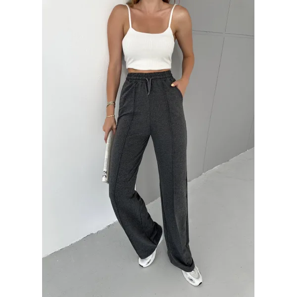 LUMİ ANTRASİT 2 İPLİK ÇIMALI EŞOFMAN ALTI