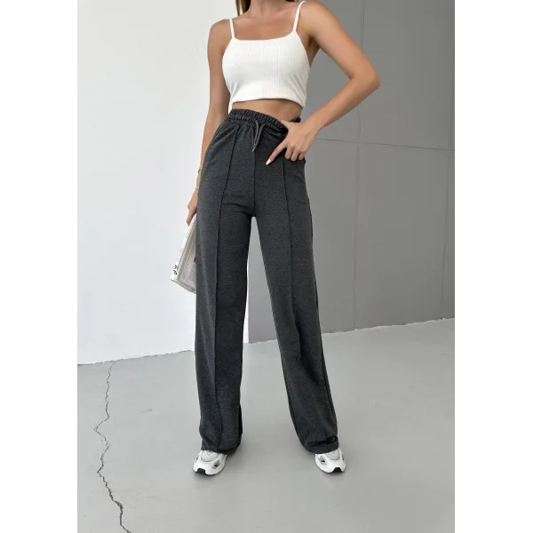 LUMİ ANTRASİT 2 İPLİK ÇIMALI EŞOFMAN ALTI