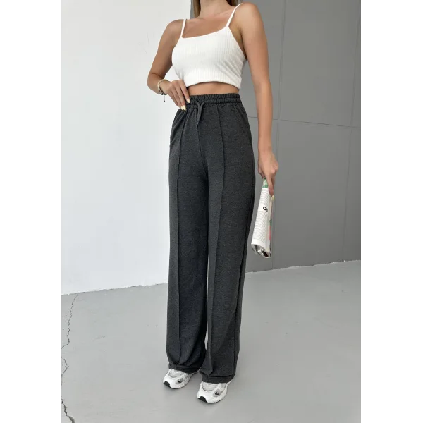 LUMİ ANTRASİT 2 İPLİK ÇIMALI EŞOFMAN ALTI