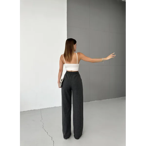 LUMİ ANTRASİT 2 İPLİK ÇIMALI EŞOFMAN ALTI