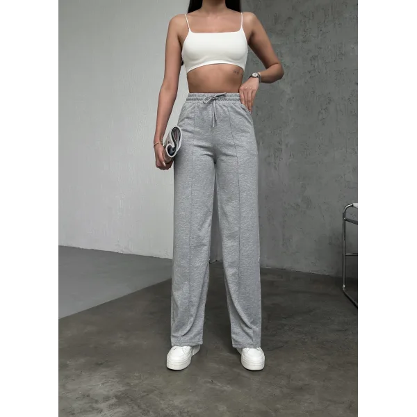 LUMİ GRİMELANJ 2 İPLİK ÇIMALI EŞOFMAN ALTI