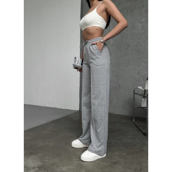 LUMİ GRİMELANJ 2 İPLİK ÇIMALI EŞOFMAN ALTI