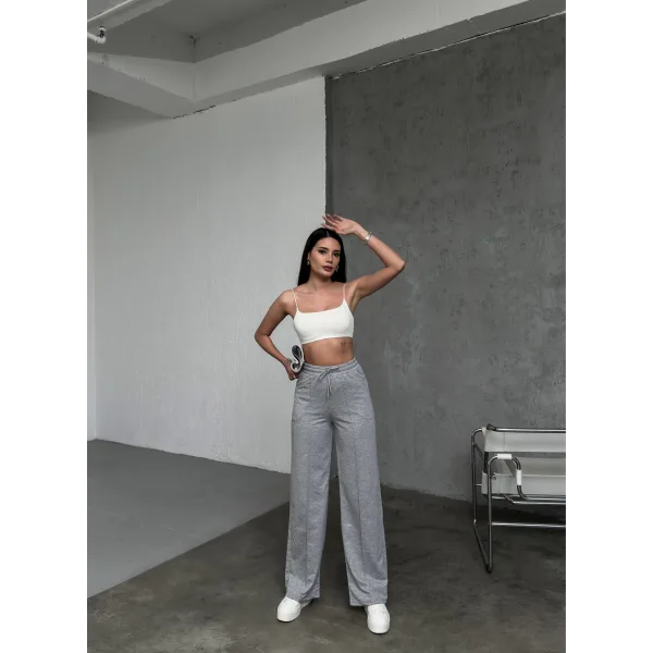 LUMİ GRİMELANJ 2 İPLİK ÇIMALI EŞOFMAN ALTI