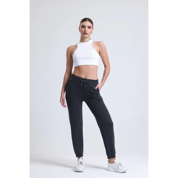 LUNERA ANTRASİT 3 İPLİK KIŞLIK JOGGER EŞOFMAN ALTI