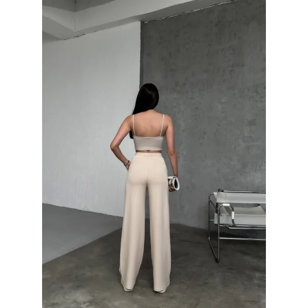 MARİSOL BEJ MODAL BOL PAÇA EŞOFMAN ALTI