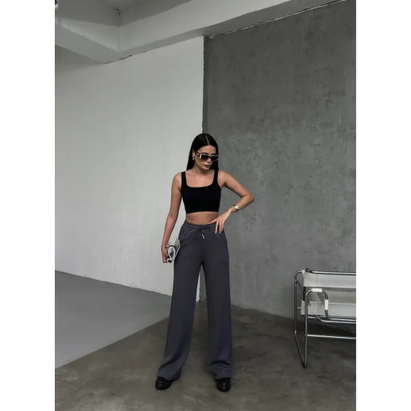 MARİSOL ANTRASİT MODAL BOL PAÇA EŞOFMAN ALTI