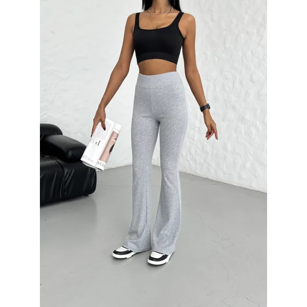 SANTE AÇIK GRİ Y2K İSPANYOL PAÇA TAYT