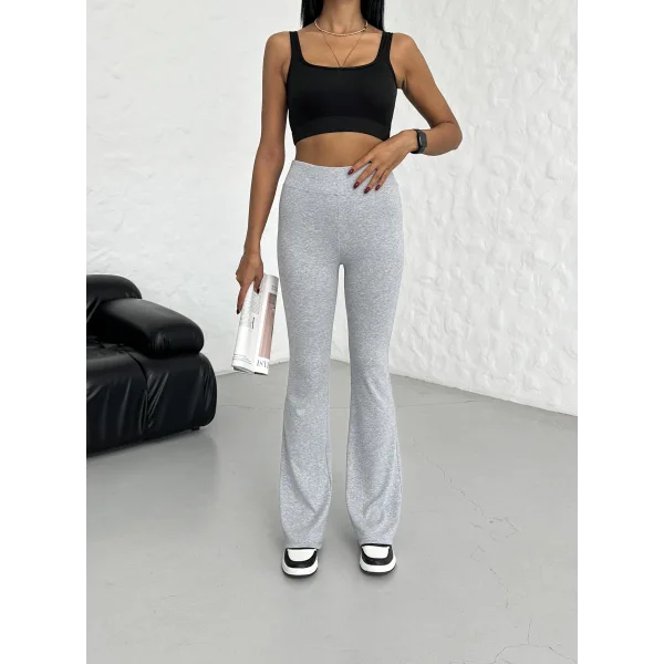 SANTE AÇIK GRİ Y2K İSPANYOL PAÇA TAYT