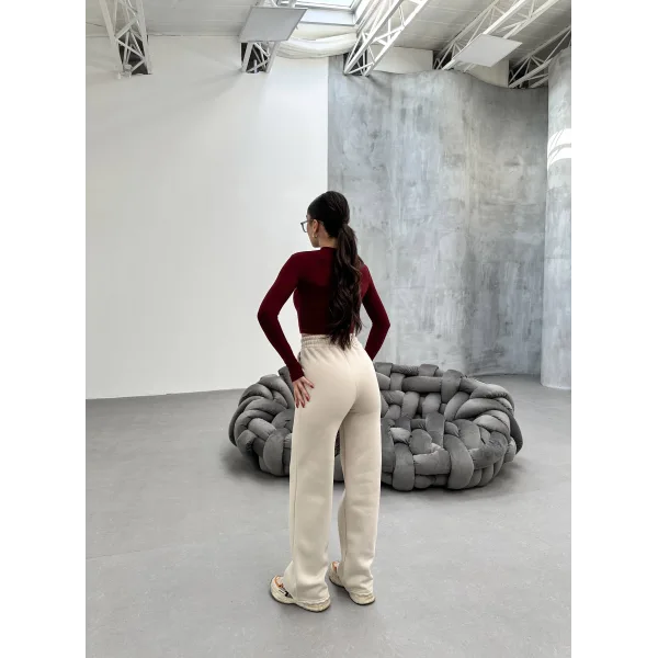 SORANE BEJ 3 İPLİK KIŞLIK POLARLI EŞOFMAN ALTI