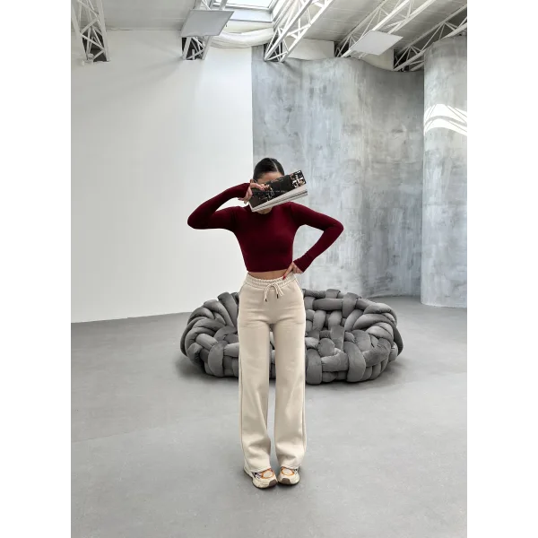 SORANE BEJ 3 İPLİK KIŞLIK POLARLI EŞOFMAN ALTI