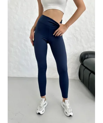 BERTA LACİVERT FİTİLLİ POLARLI KIŞLIK TAYT