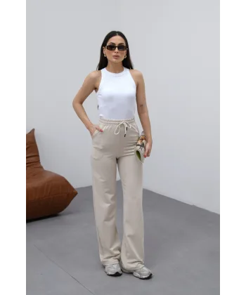 CORALİS BEJ 2 İPLİK BASIC EŞOFMAN ALTI