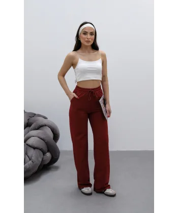 CORALİS BORDO 2 İPLİK BASIC EŞOFMAN ALTI