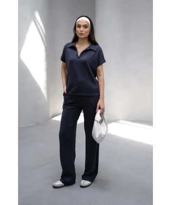 HALE ANTRASİT MODAL POLO YAKA TAKIM