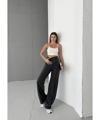 LUMİ ANTRASİT 2 İPLİK ÇIMALI EŞOFMAN ALTI