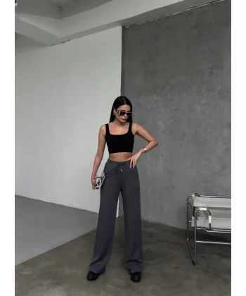 MARİSOL ANTRASİT MODAL BOL PAÇA EŞOFMAN ALTI