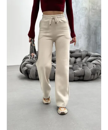 SORANE BEJ 3 İPLİK KIŞLIK POLARLI EŞOFMAN ALTI