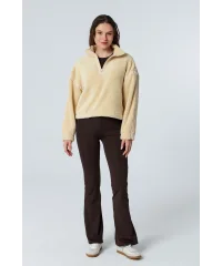 HALO BİSKÜVİ WELLSOFT BELİ AYARLANABİLİR CROP OVERSIZE SWEATSHIRT