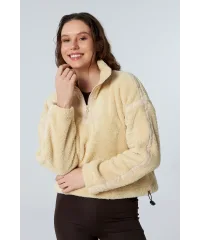 HALO BİSKÜVİ WELLSOFT BELİ AYARLANABİLİR CROP OVERSIZE SWEATSHIRT