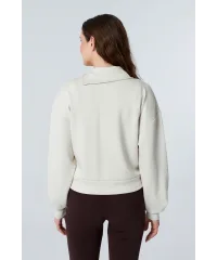 TARA BEJ FERMUAR DETAYLI SWEATSHIRT