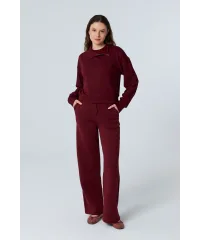 TARA BORDO FERMUAR DETAYLI SWEATSHIRT