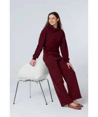 TARA BORDO FERMUAR DETAYLI SWEATSHIRT