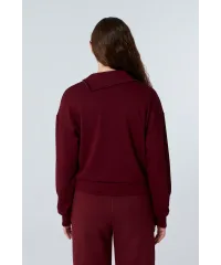 TARA BORDO FERMUAR DETAYLI SWEATSHIRT