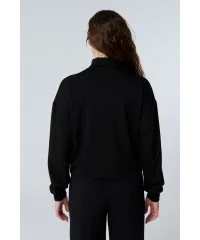 TARA SİYAH FERMUAR DETAYLI SWEATSHIRT