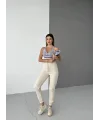 LUNERA BEJ 3 İPLİK POLARLI JOGGER EŞOFMAN ALTI