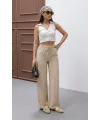 NEPAL BEJ KETEN YAZLIK PANTOLON