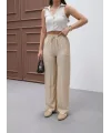 NEPAL BEJ KETEN YAZLIK PANTOLON