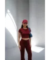 NOVA BORDO Y2K CROP TİŞÖRT VE İSPANYOL PAÇA TAYT TAKIM