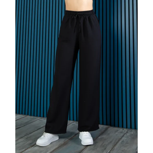 NEPAL SİYAH KETEN YAZLIK PANTOLON