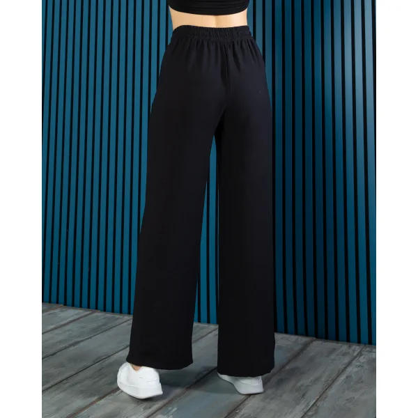 NEPAL SİYAH KETEN YAZLIK PANTOLON